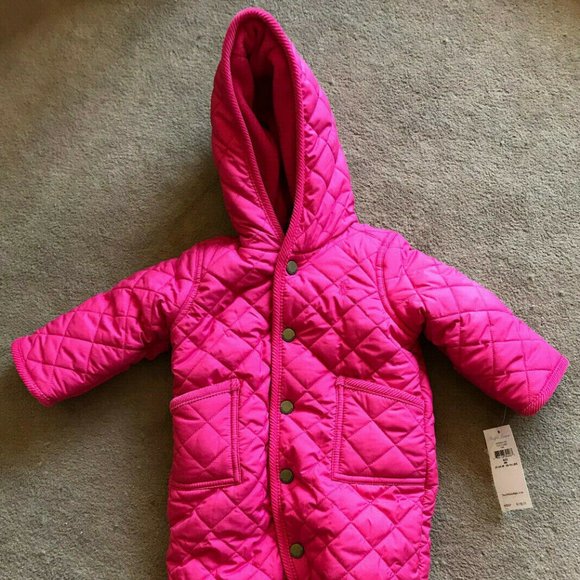 RALPH LAUREN Baby Girls' Bunting Snowsuit, Pink